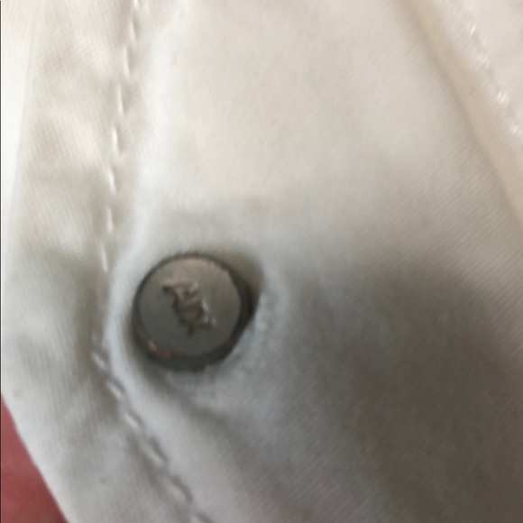 Armani Exchange White Capris Pant Zipper Button 2 - Picture 14 of 16